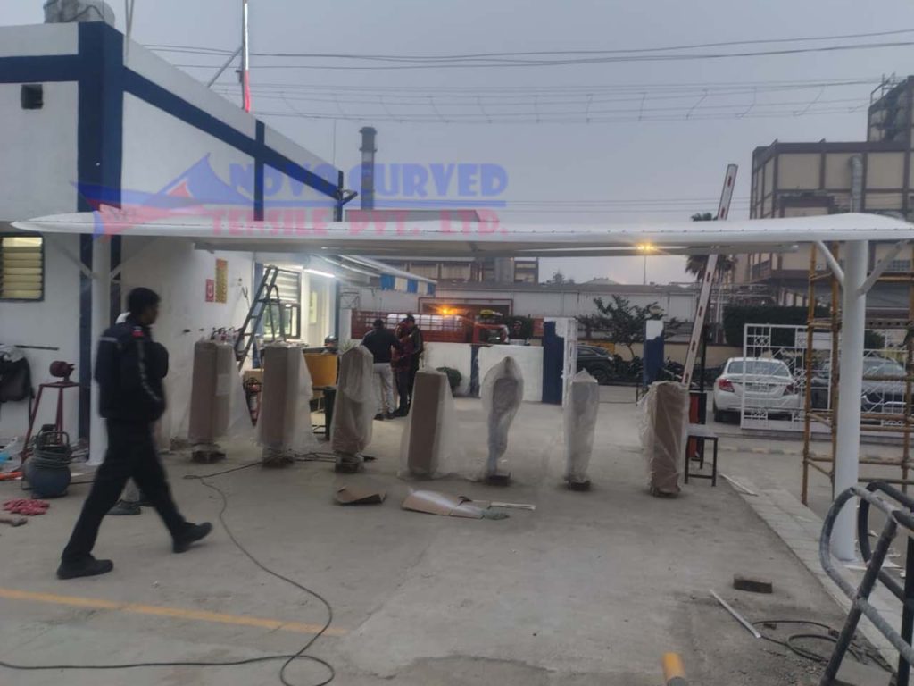 Entrance Gate Tensile Structure Perfetti Van Melle Pvt.ltd Rudarpur